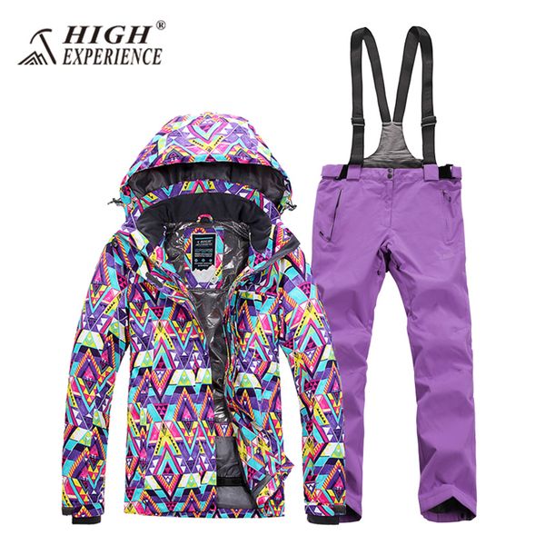 

high experience jacket womens ski suits winter ski suit female overalls snowboard pants snow jackets warm waterproof skiwear