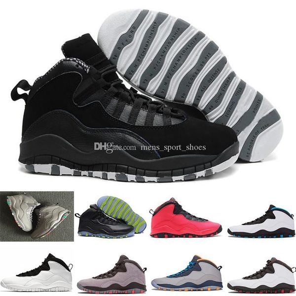 

10s мужская спортивная обувь 10 i'm back white black cool grey bobcats chicago steel grey мужская баскетбольная обувь размер 40-47