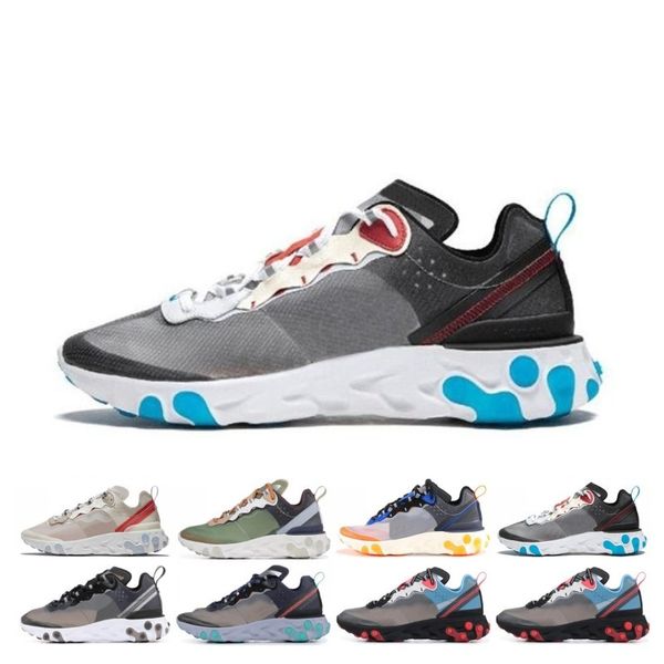 

Cheap Designer Epic React Element 87 running shoes for men women white black NEPTUNE GREEN blue trainer breathable sports sneaker size 36-45
