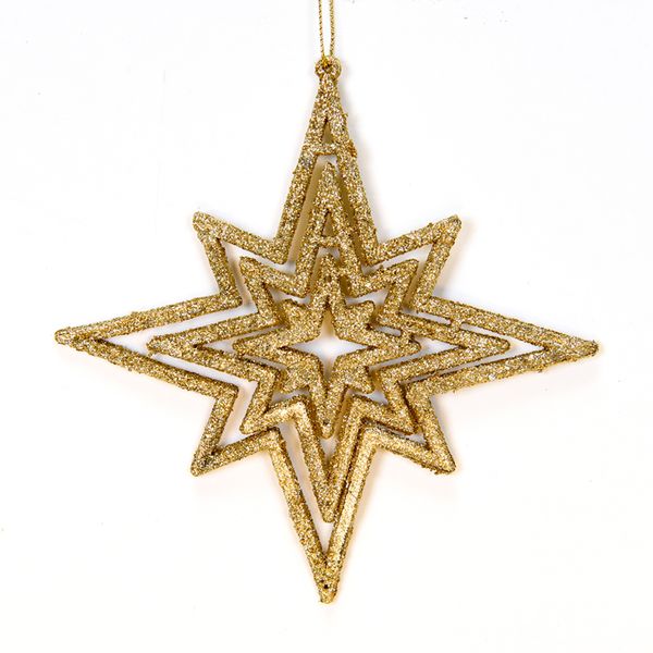 

decorative pendant three-dimensional hollow glitter star ornaments christmas decoration scene layout shopping mall window