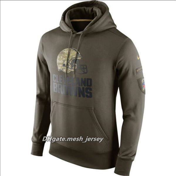 

mens women youth cleveland browns authentic sweatshirt vintage olive salute to service ko performance hoodie, Blue;black