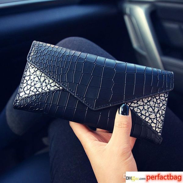 

2017 women s fashion card holders pu leather flap long wallets female purses card holder coin pouch discount ing, Red;black
