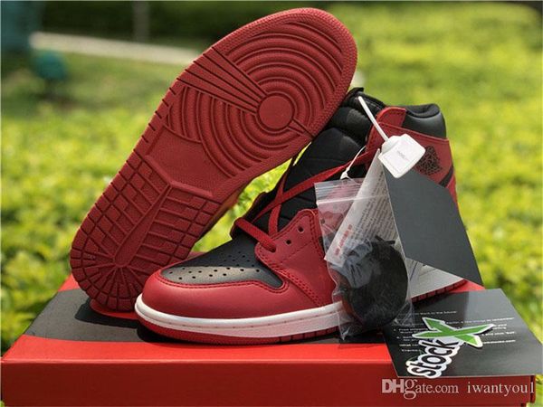 

top air authentic 1 high 85 black varsity red summit white ретро баскетбольная обувь мужчины женщины кроссовки спорт bq4422-600 с оригинальн