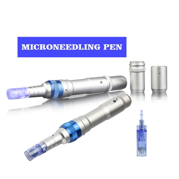 

dermapen fda ultima a6 electric microneedle derma roller pen cartridges wrinkle stretch marks scar dermapen 0.25-2.5mm adjustable