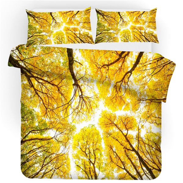 

3d print bedding set landscape, woods, shade friends' gift twill soft sanding duvet cover set home textiles.king//twin/full