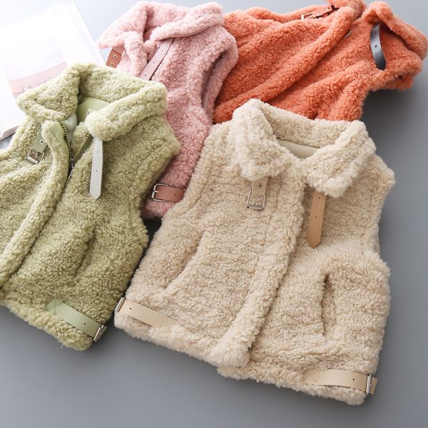 

girls thick vest warm autumn winter 2019, Blue;gray