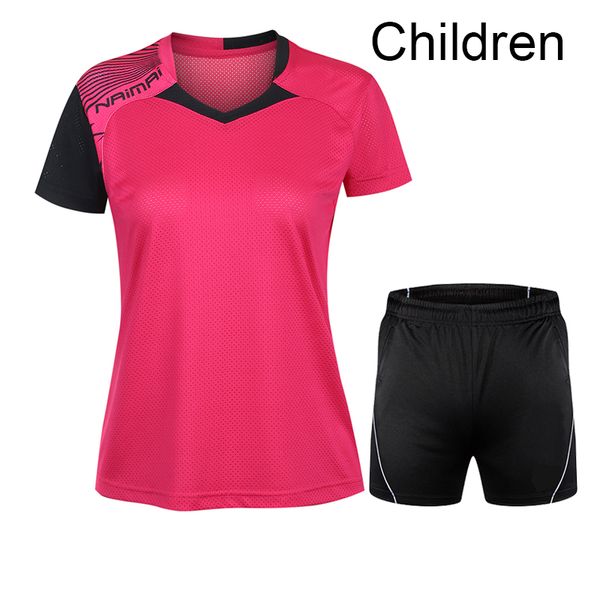 

printing children table tennis clothes boy , girl sports tennis tracksuit , boy badminton suit wear suit 5062b, Black