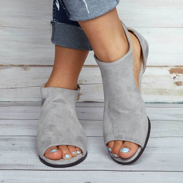 

size 35-43 fashion girl fish mouth women wedges sandals woman female, Black