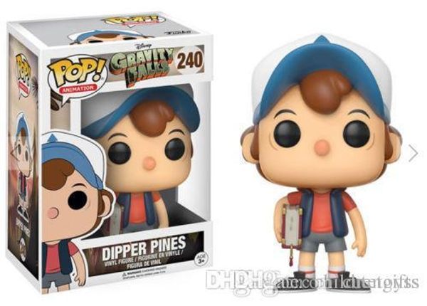 

pretty dhl fast ship new arrival xmas gift funko pop dipper pines vinyl action figure with box gift toy good quality