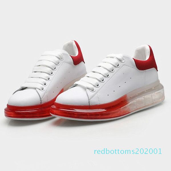 

new season designer luxury mens casual shoes clear sole trainers red yellow pink transparent crystal bottom flats men women sneakers ar01, Black