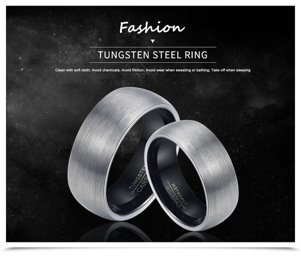 

ht-6 pure tungsten carbide rings 6mm gold color men fashion jewelry wedding band couple rings for women, Golden;silver