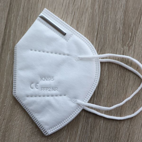 

anti-droplet dust kn95 mask labor protection mask anti-fog haze four layers filter mask spot white color face cover