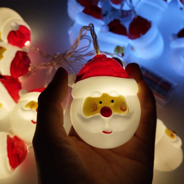 

new 10/20led santa claus snowman strings festival garden party decoration pendant gift