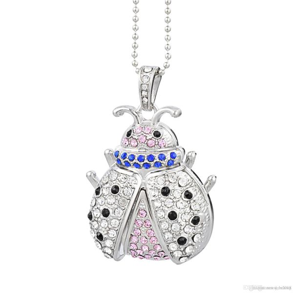 

evip silver crystal ladybug design 8g 16g 32g 64g usb flash drives thumb pen drives usb 2.0 memory stickthumb storage