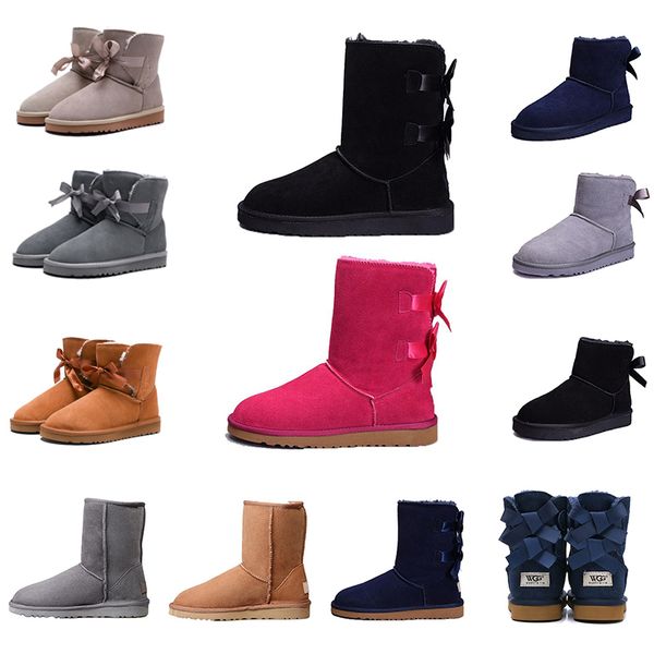 

2020 designer wgg womens australia classic kneel snow boots black grey chestnut women winter boot size us 5-10 ing