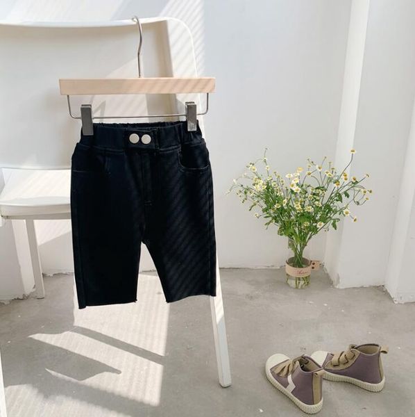 

2020 new girls shorts summer cotton fashion girls shorts 2-7t ho547, Black