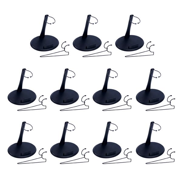 

11 pack black display base stand for 1/6 scale 12 inch action figures toys