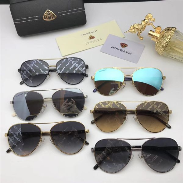 

ретро поляризованные роскошные мужские cолнцезащитные очки без оправы позолоченные площади кадра марка вс очки мода очки uv400 пилотные случ, White;black