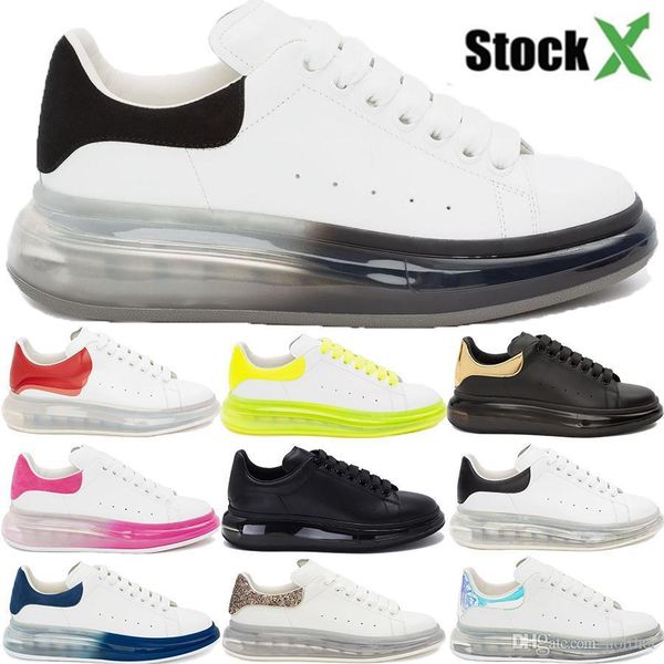

new cushion sole platform crystal sole men women casual shoes triple white black metallic gold purple red luxury mens designer sneakers