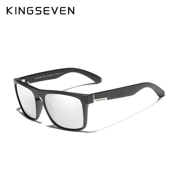 

kingseven tr90 frame mirror lens sunglasses polarized mens glasses outdoor sports male eyewear original accessories n751 y200420, White;black