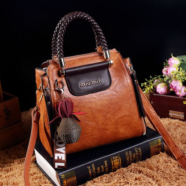 

ladies tote handbag vintage bags for women 2019 pu leather tote woman messenger shoulder hand bag crossbody luxury designer ab04 mx200327