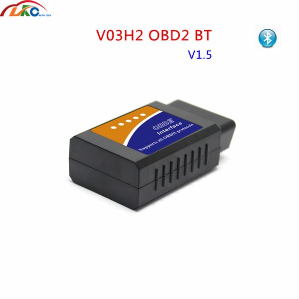 

elm327 obd2 v1.5 bluetooth v03h2 car fault vehicle obdii code reader diagnostic interface diagnosis scanner tool