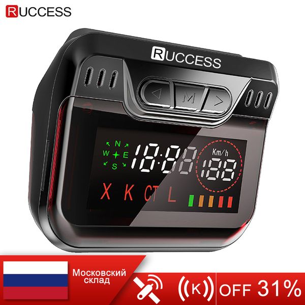 

new ruccess for russia gps speed laser band car detector 2 in 1 gps for car auto 360 x la ct l