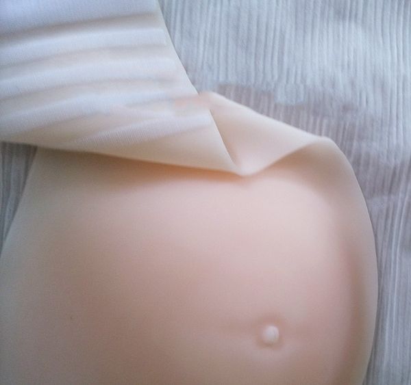 

близнецы 8 ~ 10 месяц 4800g силикон ложных pregnace живот реалистичный искусственные бесшовная поддельный живота пластик для младенца принят, Black;brown