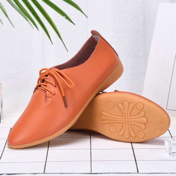 

casual shoes woman flats 2019 new fashion solid comfortable sneakers women shoes lace-up pointed toe women sneakers plus size, Black