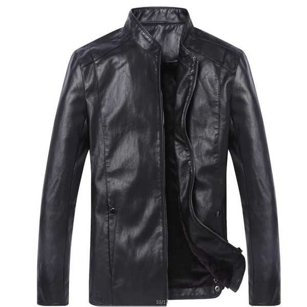 

mrmt 2019 brand men's jacket spring outerwear new men's pu leather leather jacket, Black;brown