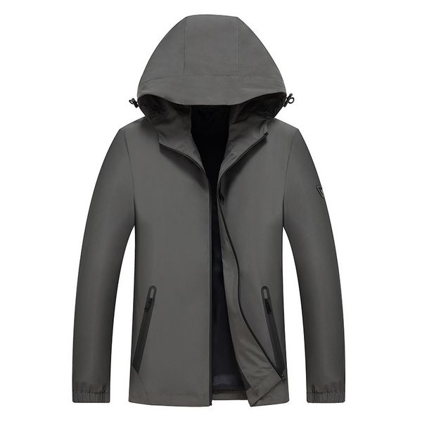 

2019 spring new good quality hooded chaqueta hombre, Black;brown