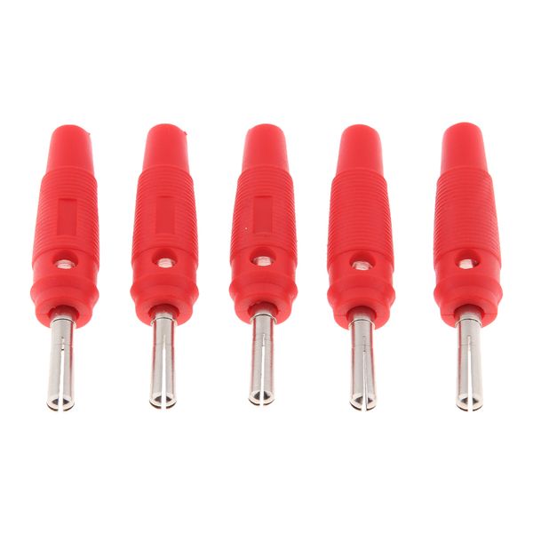

5pieces 4mm wire audio speaker cable banana plug connectors adapter
