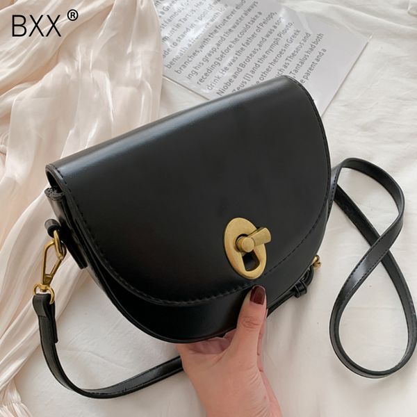 

bxx] pu leather crossbody bags for women 2020 spring shoulder messenger bag female travel handbags simple style hl433