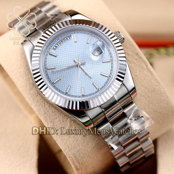

casual mens watch 228239 228235 118238 126231 126233 silver steel strip automatic movement sapphire calendar 316l steel 41mm automatic watch, Slivery;brown
