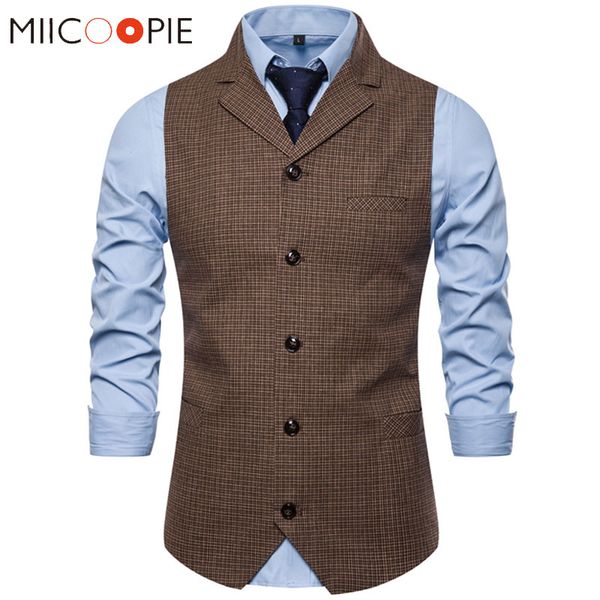 

mens gentleman single breasted suit vest fashion plaid wedding formal dress vest for men business slim fit tuxedo waistcoat 3xl, Black;white