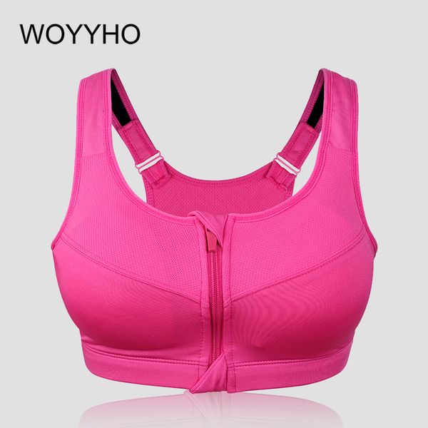 

2xl-5xl plus size sports fitness bras,women zipper push up bras,padded wireshockproof yoga vest breathable sports, White;black