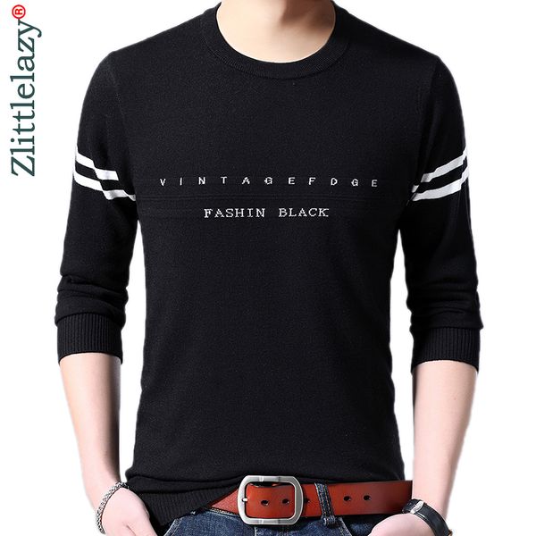

2019 brand new casual thin letter knitted pull sweater men wear jersey dress luxury pullover mens sweaters male fashions 81001, White;black