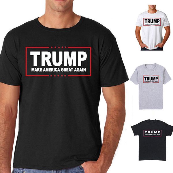 

donald trump for president 2016 t shirt make america great again men t-shirt short sleeve casual mens t-shirt blusa, White;black