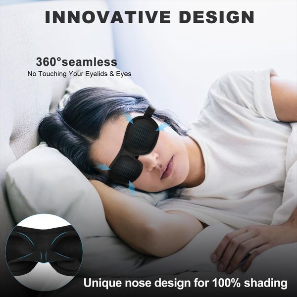 

3d sleeping eye mask travel rest aid eye mask cover sleeping relieve fatigue light blocking sleep