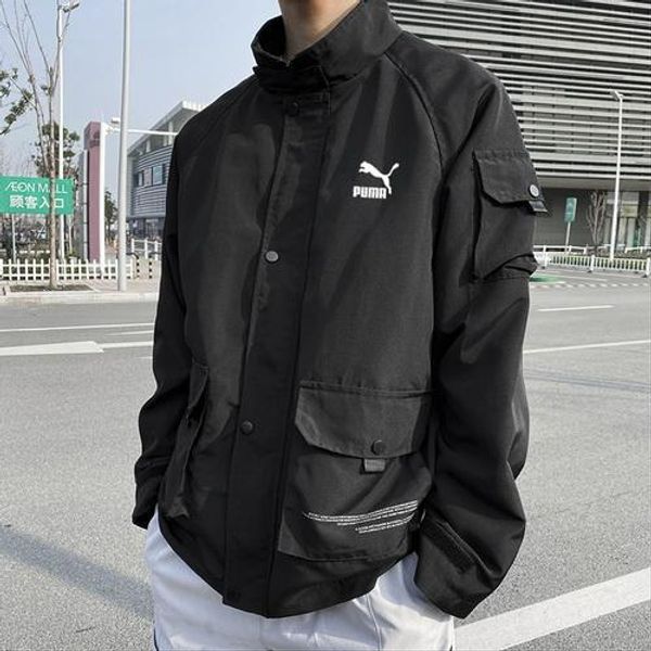 

pm hip hop hooded patchwork mens jacket coat male hoodies coats men black couple streetwear hoody bomber jacket 010211 fashion, Black;brown