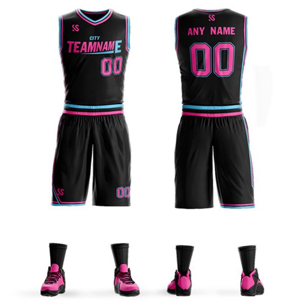 

2019 men's and women's retro training set blank university sportswear breathable basketball uniform summer sleeveless custom jerse, Black