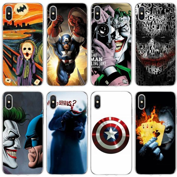 

16af joker batman the killing joke крышки мягкий силиконовый чехол для телефона iphone 6 6plus 7 8plus 5 5s 5c se x xs xs xr max