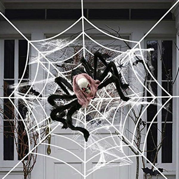 

outdoor party halloween decoration black spider prank toy haunted house prop