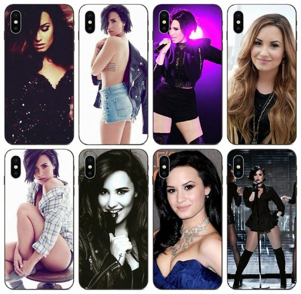 

tongtrade] singer star demi lovato case for iphone 11 pro x xs max 8s 8 7s 7 6 plus galaxy a80 a8s honor 20i sony xperia m2 drop proof case