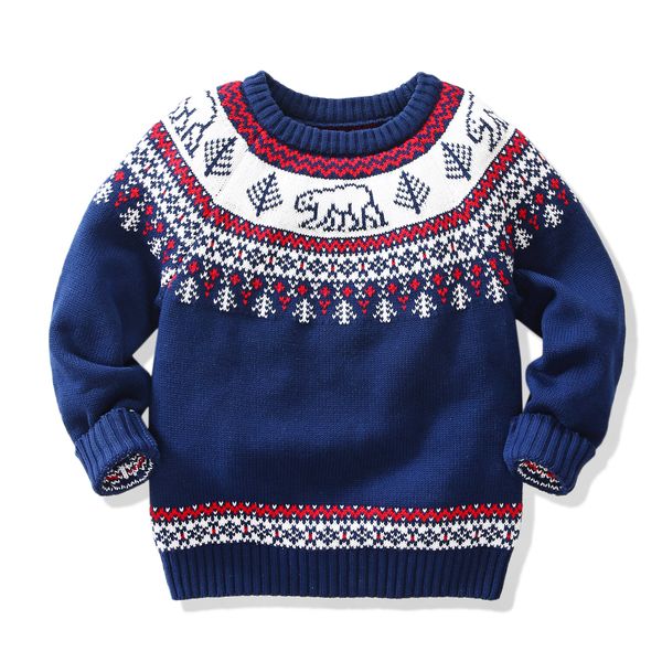 Autumn And Winter Baby Boys Sweaters Children S Polar Bear Sweater Christmas Sweater For Boys Kids Winter Knitted Coat Sweaters For Kids Free Toddler