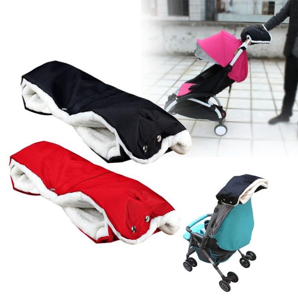 

stroller warmer gloves pushchair hand muff waterproof pram accessory, Blue;gray