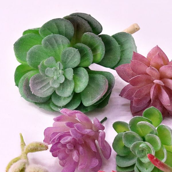 

home decor floral arrangement gift different type artificial succulents set assortment multiple size unpotted diy garden plastic
