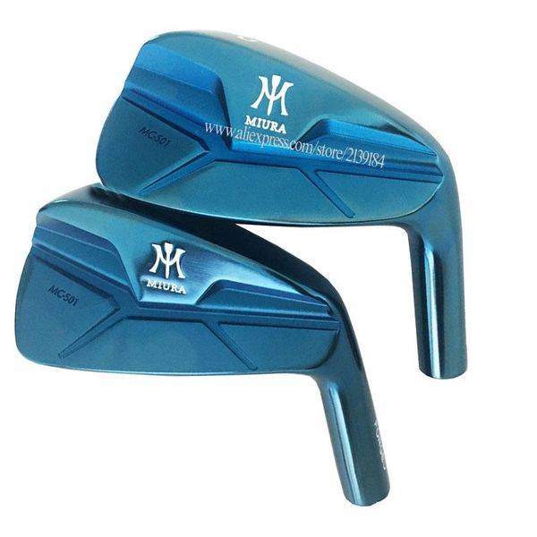 

new golf head miura mc-501golf irons 4-9.p forged irons set blue club head no shaft cooyute dfomt