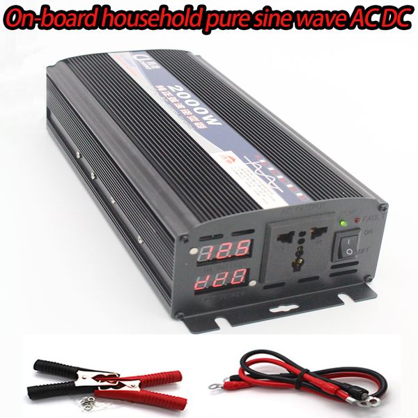 

inverter 12v/24vto 220v 2000w voltage transformer pure sine wave power inverter dc12v to ac 220v50hz converter