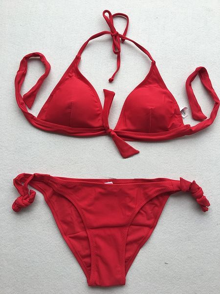 

2020 new arrival women tie red swimsuit fashion swimsuit size s-xl available, Silver